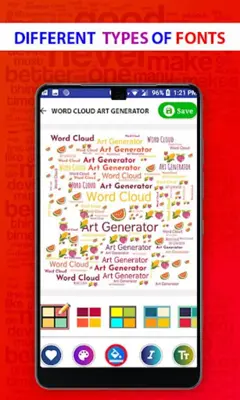 Word Cloud Art Generator android App screenshot 1