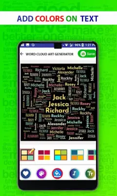 Word Cloud Art Generator android App screenshot 5